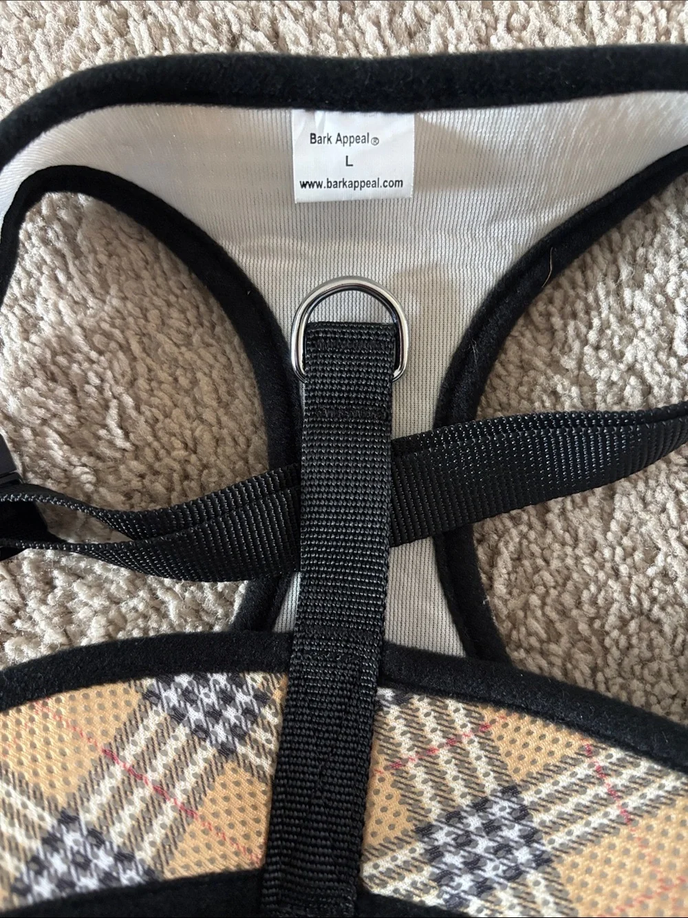 Bark Appeal Breathe EZ Mesh Pull-Over Harness (Plaid)